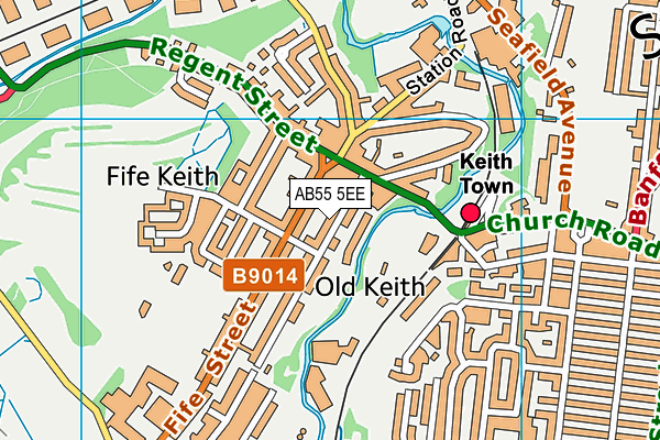 AB55 5EE map - OS VectorMap District (Ordnance Survey) AB55 5EE map - OS VectorMap District (Ordnance Survey)
