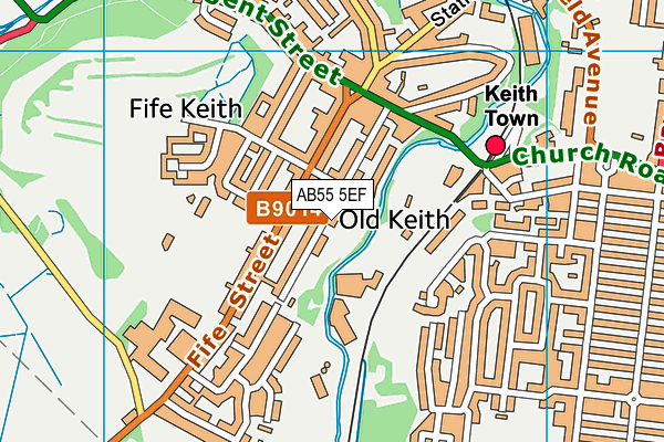 AB55 5EF map - OS VectorMap District (Ordnance Survey) AB55 5EF map - OS VectorMap District (Ordnance Survey)