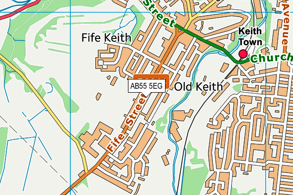 AB55 5EG map - OS VectorMap District (Ordnance Survey) AB55 5EG map - OS VectorMap District (Ordnance Survey)