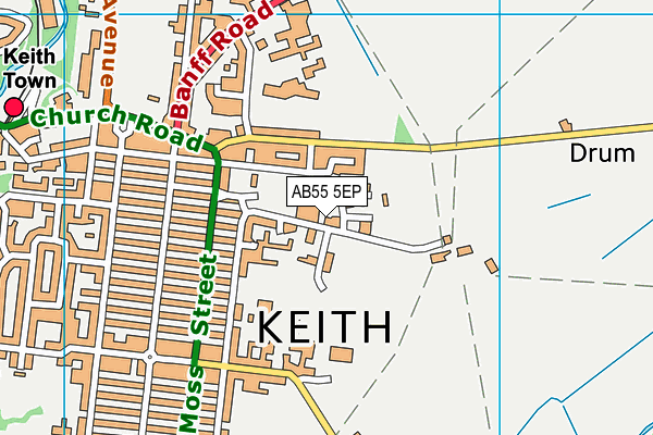 AB55 5EP map - OS VectorMap District (Ordnance Survey) AB55 5EP map - OS VectorMap District (Ordnance Survey)