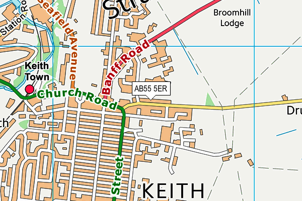 AB55 5ER map - OS VectorMap District (Ordnance Survey) AB55 5ER map - OS VectorMap District (Ordnance Survey)