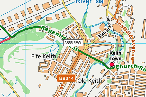 AB55 5EW map - OS VectorMap District (Ordnance Survey) AB55 5EW map - OS VectorMap District (Ordnance Survey)