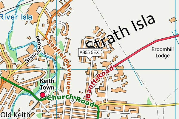 AB55 5EX map - OS VectorMap District (Ordnance Survey) AB55 5EX map - OS VectorMap District (Ordnance Survey)