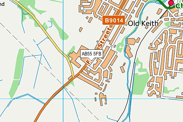 AB55 5FB map - OS VectorMap District (Ordnance Survey) AB55 5FB map - OS VectorMap District (Ordnance Survey)