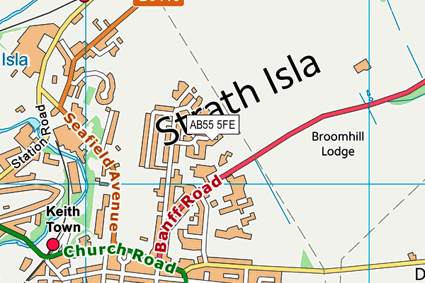 AB55 5FE map - OS VectorMap District (Ordnance Survey) AB55 5FE map - OS VectorMap District (Ordnance Survey)