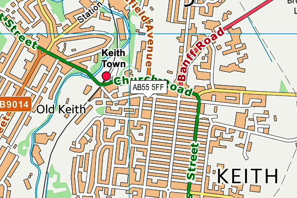 AB55 5FF map - OS VectorMap District (Ordnance Survey) AB55 5FF map - OS VectorMap District (Ordnance Survey)