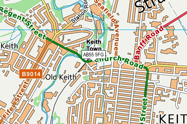 AB55 5FG map - OS VectorMap District (Ordnance Survey) AB55 5FG map - OS VectorMap District (Ordnance Survey)