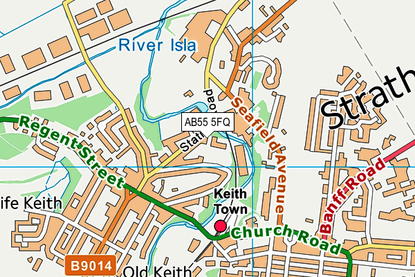 AB55 5FQ map - OS VectorMap District (Ordnance Survey) AB55 5FQ map - OS VectorMap District (Ordnance Survey)