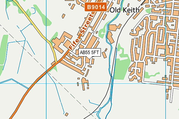 AB55 5FT map - OS VectorMap District (Ordnance Survey) AB55 5FT map - OS VectorMap District (Ordnance Survey)