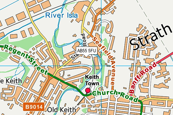 AB55 5FU map - OS VectorMap District (Ordnance Survey) AB55 5FU map - OS VectorMap District (Ordnance Survey)