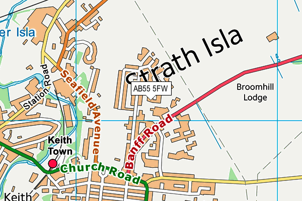AB55 5FW map - OS VectorMap District (Ordnance Survey) AB55 5FW map - OS VectorMap District (Ordnance Survey)