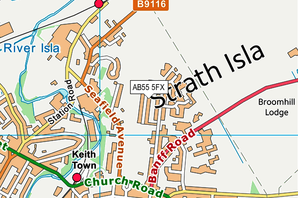 AB55 5FX map - OS VectorMap District (Ordnance Survey) AB55 5FX map - OS VectorMap District (Ordnance Survey)