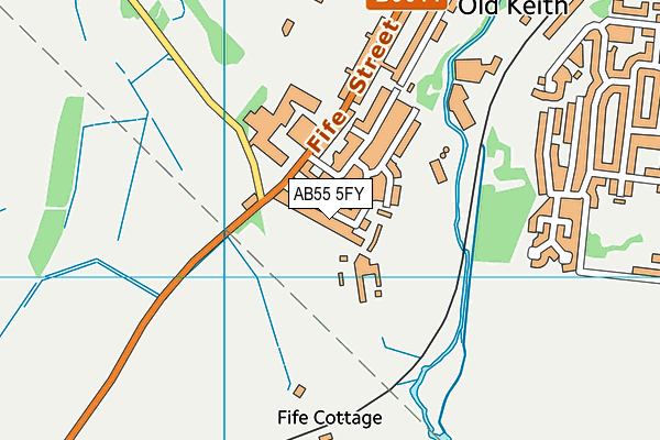 AB55 5FY map - OS VectorMap District (Ordnance Survey) AB55 5FY map - OS VectorMap District (Ordnance Survey)