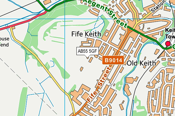 AB55 5GF map - OS VectorMap District (Ordnance Survey) AB55 5GF map - OS VectorMap District (Ordnance Survey)