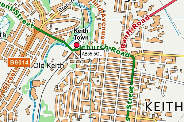 AB55 5GL map - OS VectorMap District (Ordnance Survey) AB55 5GL map - OS VectorMap District (Ordnance Survey)