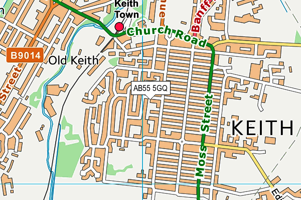 AB55 5GQ map - OS VectorMap District (Ordnance Survey) AB55 5GQ map - OS VectorMap District (Ordnance Survey)