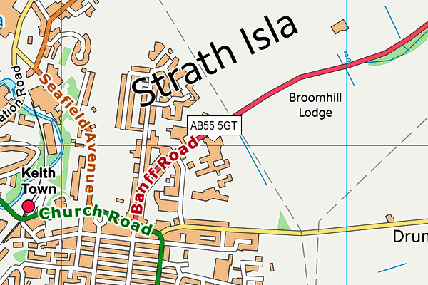 AB55 5GT map - OS VectorMap District (Ordnance Survey) AB55 5GT map - OS VectorMap District (Ordnance Survey)