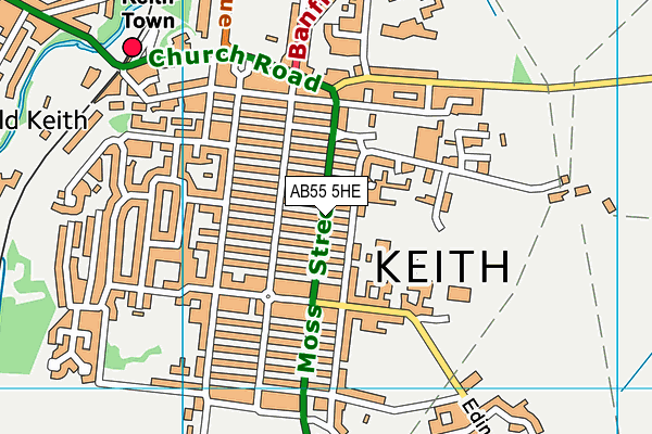 AB55 5HE map - OS VectorMap District (Ordnance Survey) AB55 5HE map - OS VectorMap District (Ordnance Survey)