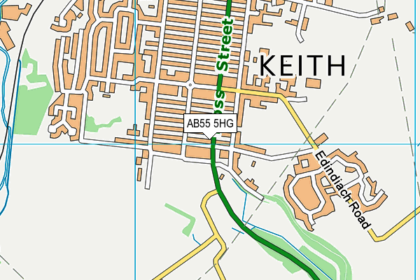 AB55 5HG map - OS VectorMap District (Ordnance Survey) AB55 5HG map - OS VectorMap District (Ordnance Survey)