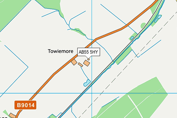 AB55 5HY map - OS VectorMap District (Ordnance Survey) AB55 5HY map - OS VectorMap District (Ordnance Survey)