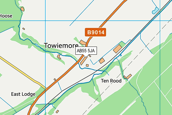 AB55 5JA map - OS VectorMap District (Ordnance Survey) AB55 5JA map - OS VectorMap District (Ordnance Survey)