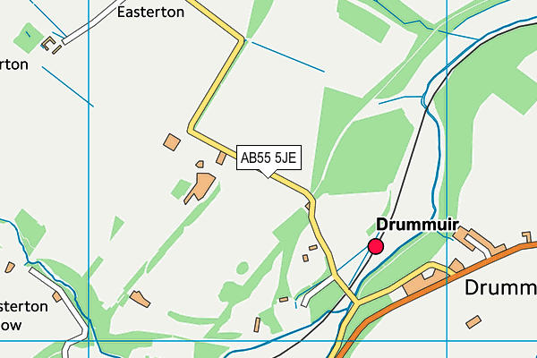 AB55 5JE map - OS VectorMap District (Ordnance Survey) AB55 5JE map - OS VectorMap District (Ordnance Survey)