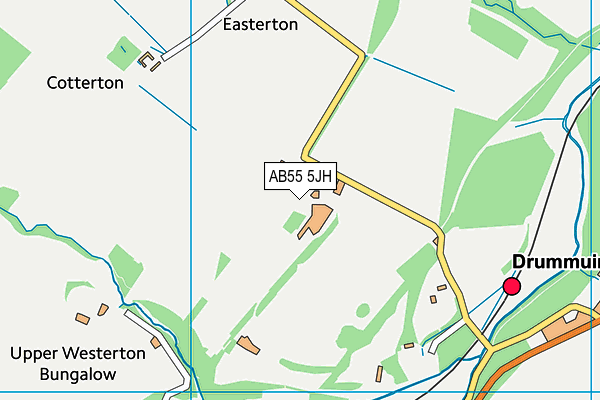 AB55 5JH map - OS VectorMap District (Ordnance Survey) AB55 5JH map - OS VectorMap District (Ordnance Survey)