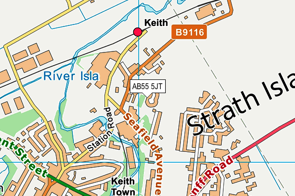AB55 5JT map - OS VectorMap District (Ordnance Survey) AB55 5JT map - OS VectorMap District (Ordnance Survey)