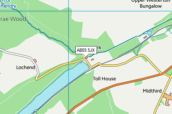 AB55 5JX map - OS VectorMap District (Ordnance Survey) AB55 5JX map - OS VectorMap District (Ordnance Survey)