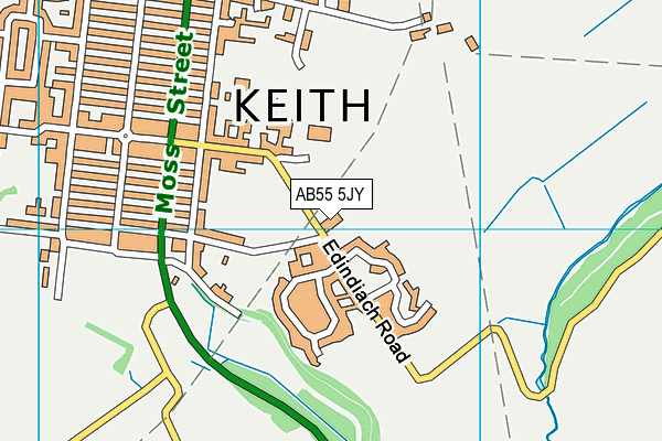 AB55 5JY map - OS VectorMap District (Ordnance Survey) AB55 5JY map - OS VectorMap District (Ordnance Survey)