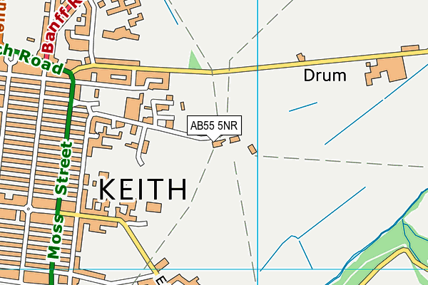 AB55 5NR map - OS VectorMap District (Ordnance Survey) AB55 5NR map - OS VectorMap District (Ordnance Survey)