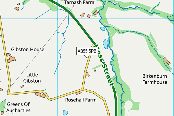 AB55 5PB map - OS VectorMap District (Ordnance Survey) AB55 5PB map - OS VectorMap District (Ordnance Survey)