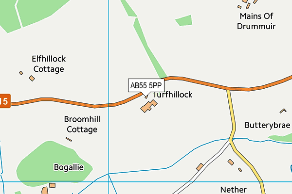 AB55 5PP map - OS VectorMap District (Ordnance Survey) AB55 5PP map - OS VectorMap District (Ordnance Survey)