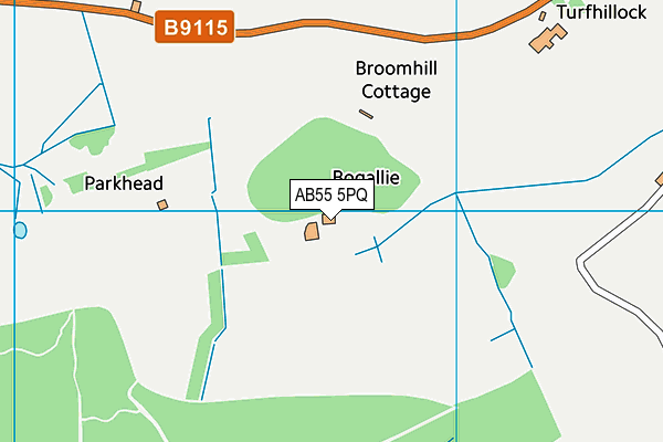 AB55 5PQ map - OS VectorMap District (Ordnance Survey) AB55 5PQ map - OS VectorMap District (Ordnance Survey)
