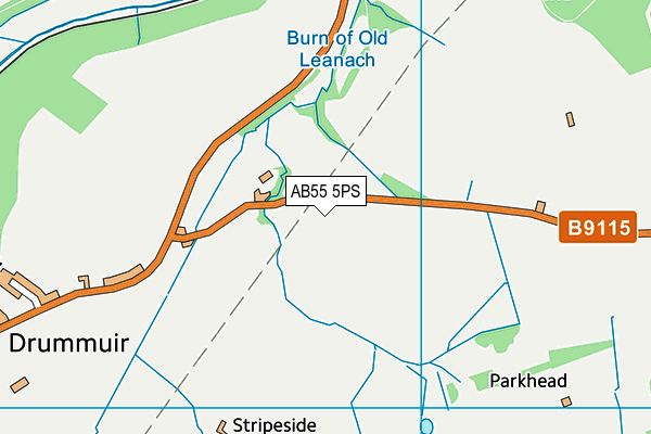 AB55 5PS map - OS VectorMap District (Ordnance Survey) AB55 5PS map - OS VectorMap District (Ordnance Survey)
