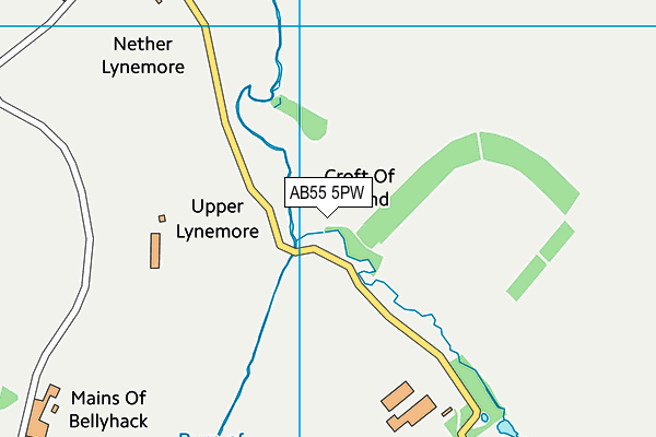 AB55 5PW map - OS VectorMap District (Ordnance Survey) AB55 5PW map - OS VectorMap District (Ordnance Survey)