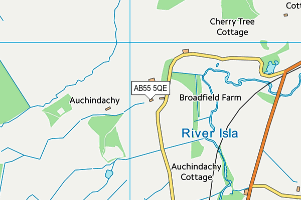 AB55 5QE map - OS VectorMap District (Ordnance Survey) AB55 5QE map - OS VectorMap District (Ordnance Survey)