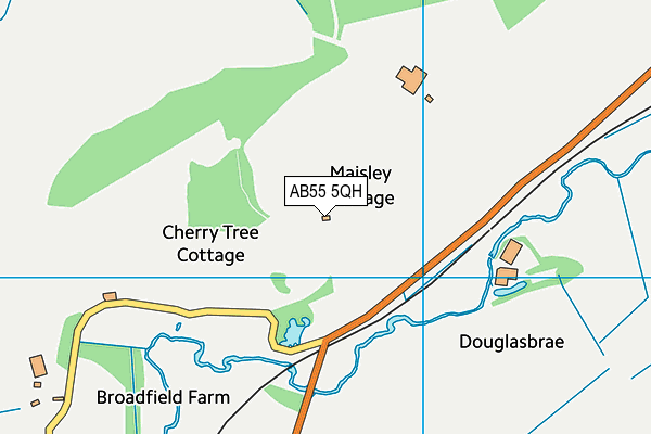 AB55 5QH map - OS VectorMap District (Ordnance Survey) AB55 5QH map - OS VectorMap District (Ordnance Survey)