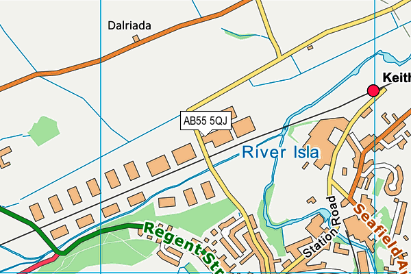 AB55 5QJ map - OS VectorMap District (Ordnance Survey) AB55 5QJ map - OS VectorMap District (Ordnance Survey)