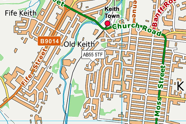 AB55 5TF map - OS VectorMap District (Ordnance Survey) AB55 5TF map - OS VectorMap District (Ordnance Survey)