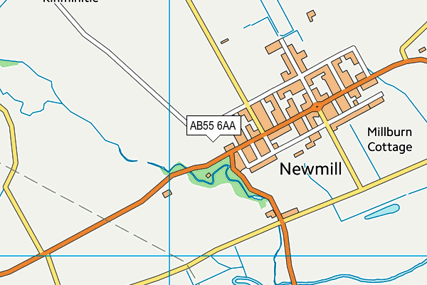 AB55 6AA map - OS VectorMap District (Ordnance Survey) AB55 6AA map - OS VectorMap District (Ordnance Survey)