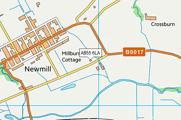 AB55 6LA map - OS VectorMap District (Ordnance Survey) AB55 6LA map - OS VectorMap District (Ordnance Survey)