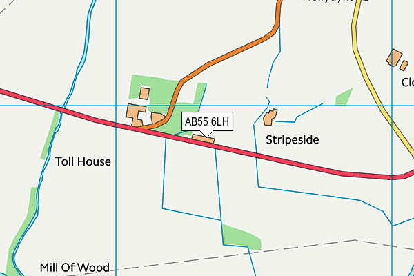 AB55 6LH map - OS VectorMap District (Ordnance Survey) AB55 6LH map - OS VectorMap District (Ordnance Survey)