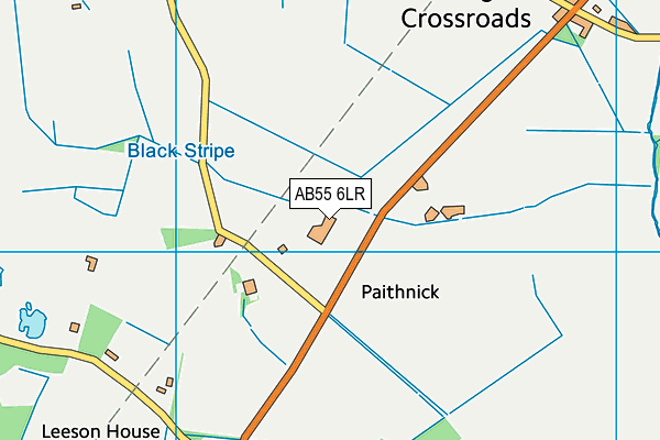 AB55 6LR map - OS VectorMap District (Ordnance Survey) AB55 6LR map - OS VectorMap District (Ordnance Survey)