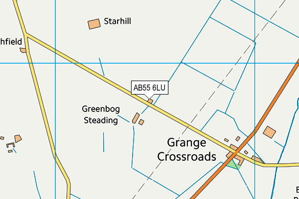 AB55 6LU map - OS VectorMap District (Ordnance Survey) AB55 6LU map - OS VectorMap District (Ordnance Survey)