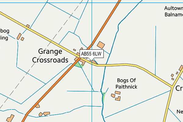 AB55 6LW map - OS VectorMap District (Ordnance Survey) AB55 6LW map - OS VectorMap District (Ordnance Survey)
