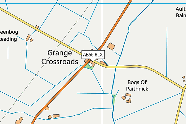 AB55 6LX map - OS VectorMap District (Ordnance Survey) AB55 6LX map - OS VectorMap District (Ordnance Survey)