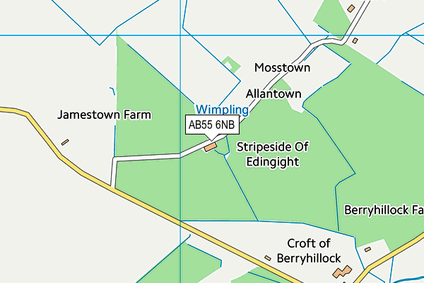 AB55 6NB map - OS VectorMap District (Ordnance Survey) AB55 6NB map - OS VectorMap District (Ordnance Survey)