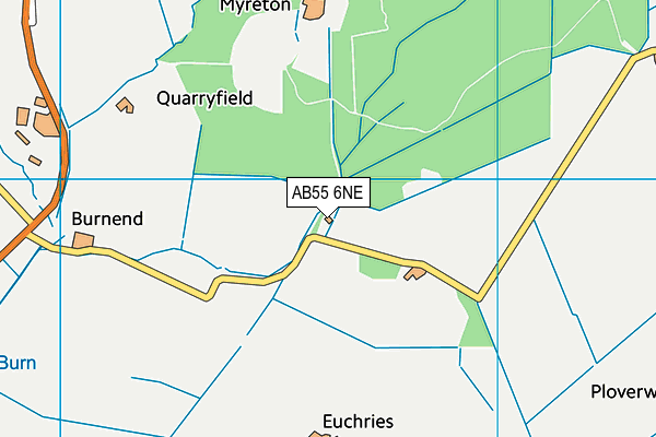 AB55 6NE map - OS VectorMap District (Ordnance Survey) AB55 6NE map - OS VectorMap District (Ordnance Survey)