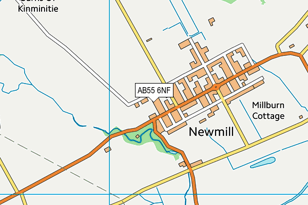 AB55 6NF map - OS VectorMap District (Ordnance Survey) AB55 6NF map - OS VectorMap District (Ordnance Survey)